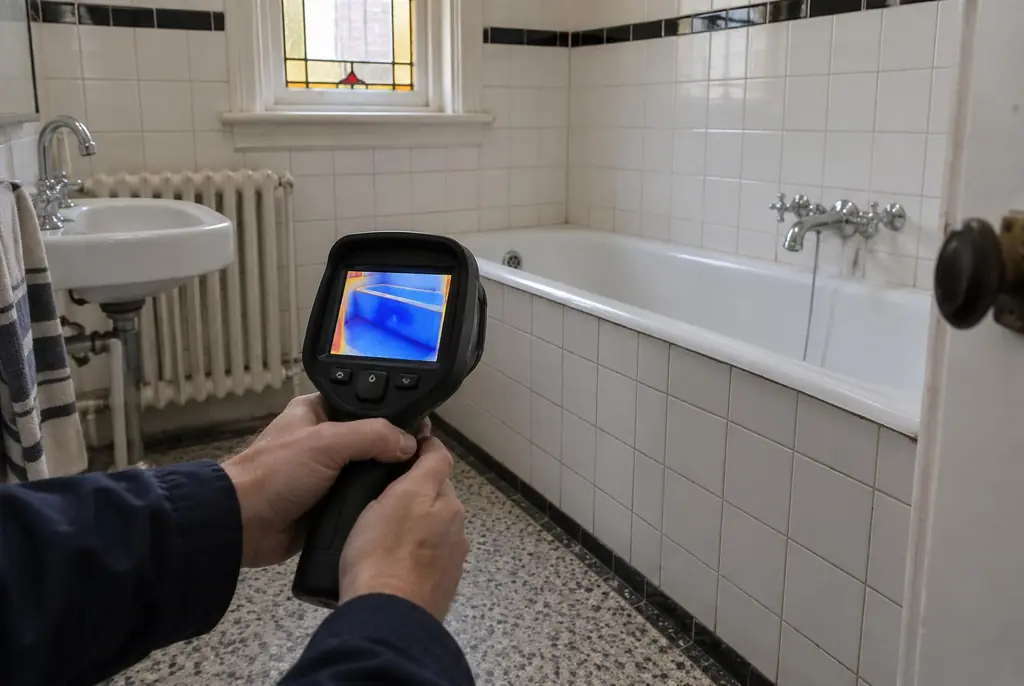 Lekdetectie Nieuwegein – onderzoek in een badkamer van een oudere woning