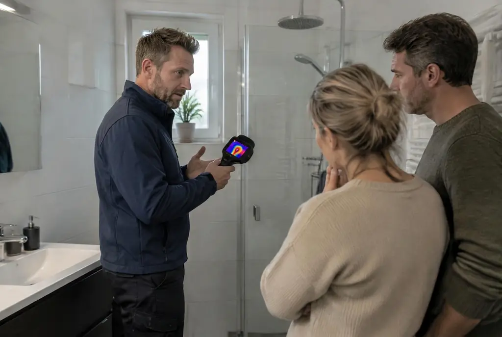 Lekdetectie Nieuwegein – specialist legt bevindingen uit aan bewoner